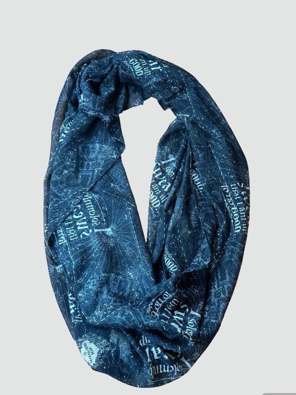 Harry Potter Marauders Map Infinity Scarf “Up To No Good” Official Merchandise